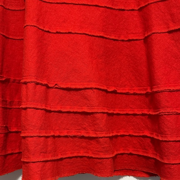 Cato Vibrant Orange A-Line Skirt - Picture 3 of 5